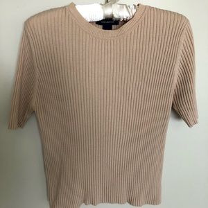 The Limited vintage 100% cotton cropped ribbed sweater tee